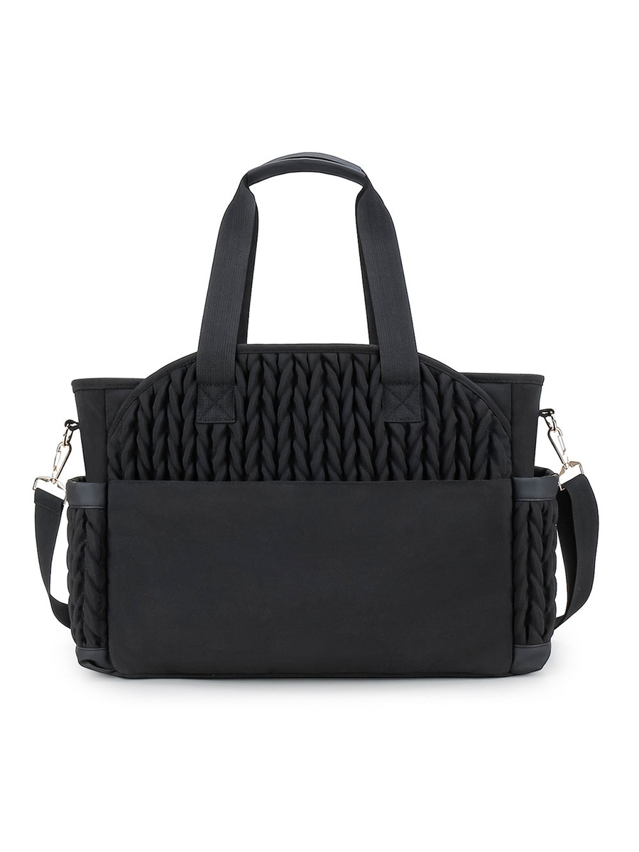 Nova Tote with Pacifier Pod - Black