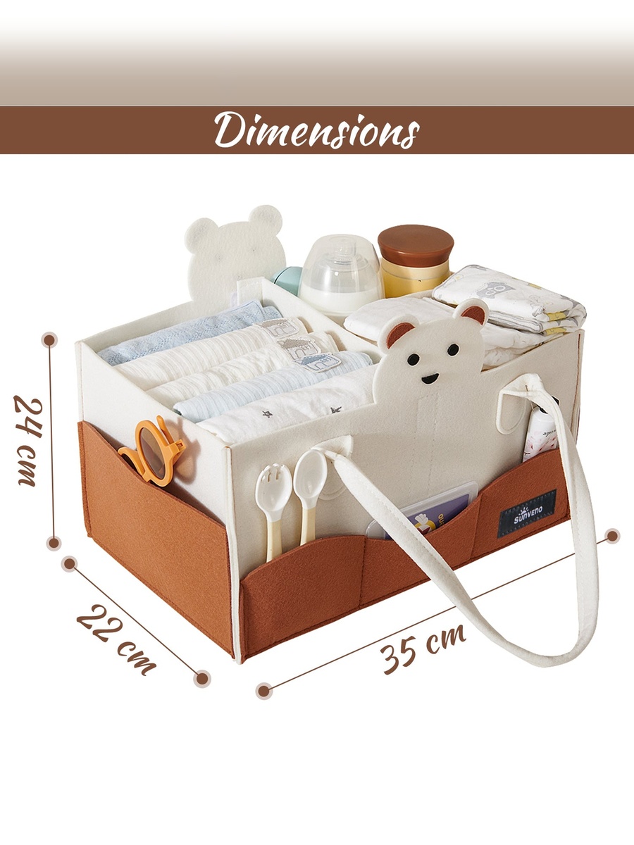 Organizer - Diaper Caddy - Ivory