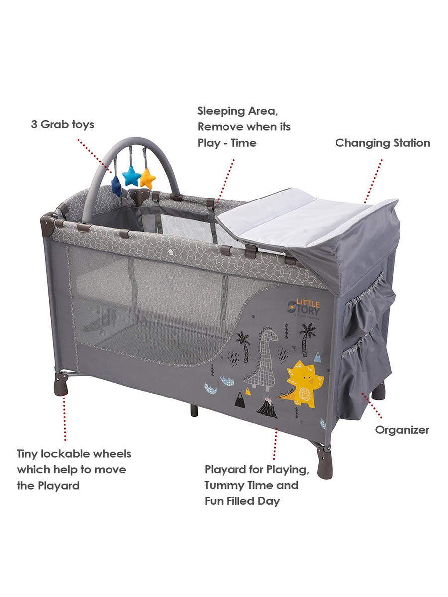 Foldable Cot and Playard