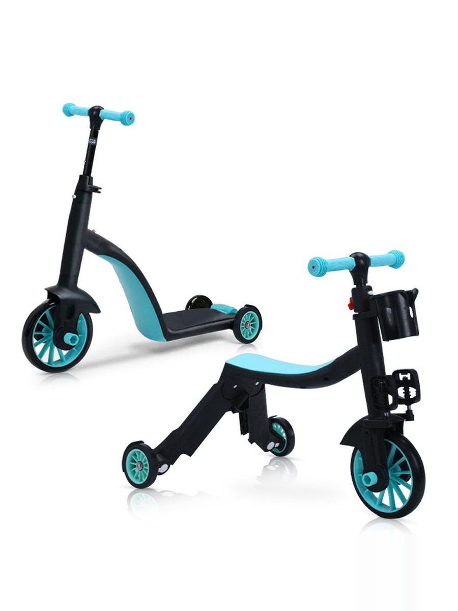 Kids Scooter/Balance Bike/Tri Cycle - Green