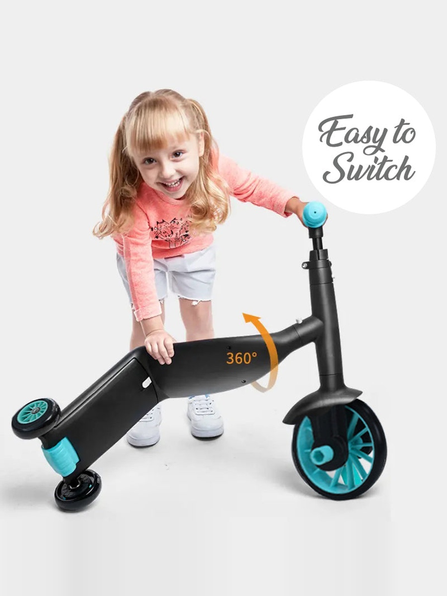 Kids Scooter/Balance Bike/Tri Cycle - Green