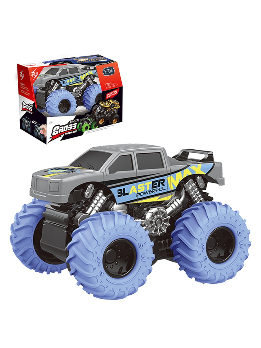 4X4 Inertia Die Cast Car - Blue