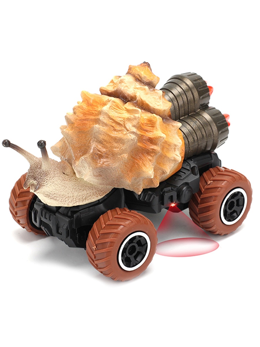 Kids Toy 2 Channel Snail Car with Remote Control - Brown
