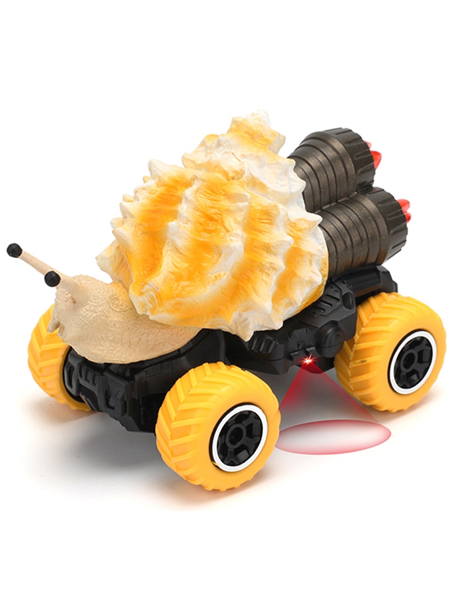 Kids Toy 4 Channel Snail Car with Remote Control - Yellow