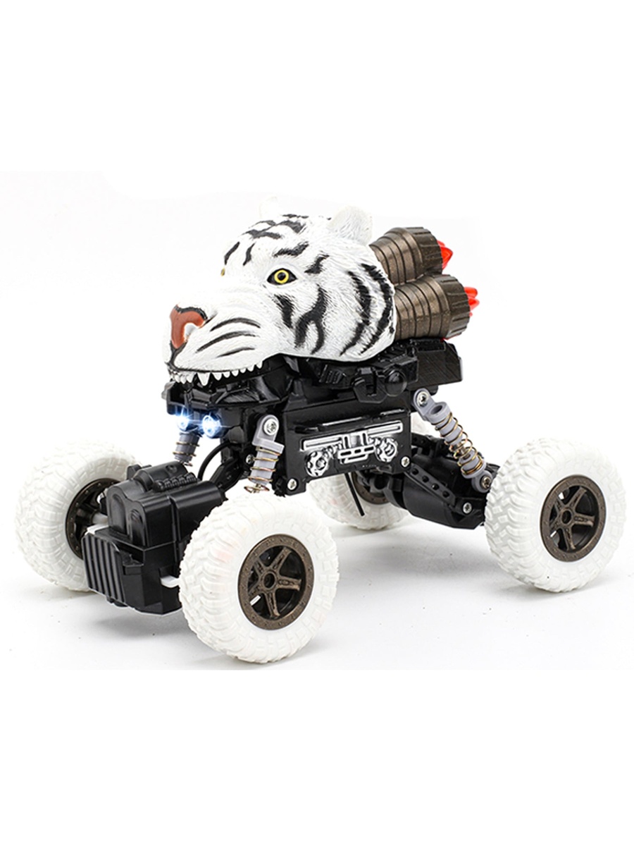 Kids Toy Tiger Car with Remote Control - White