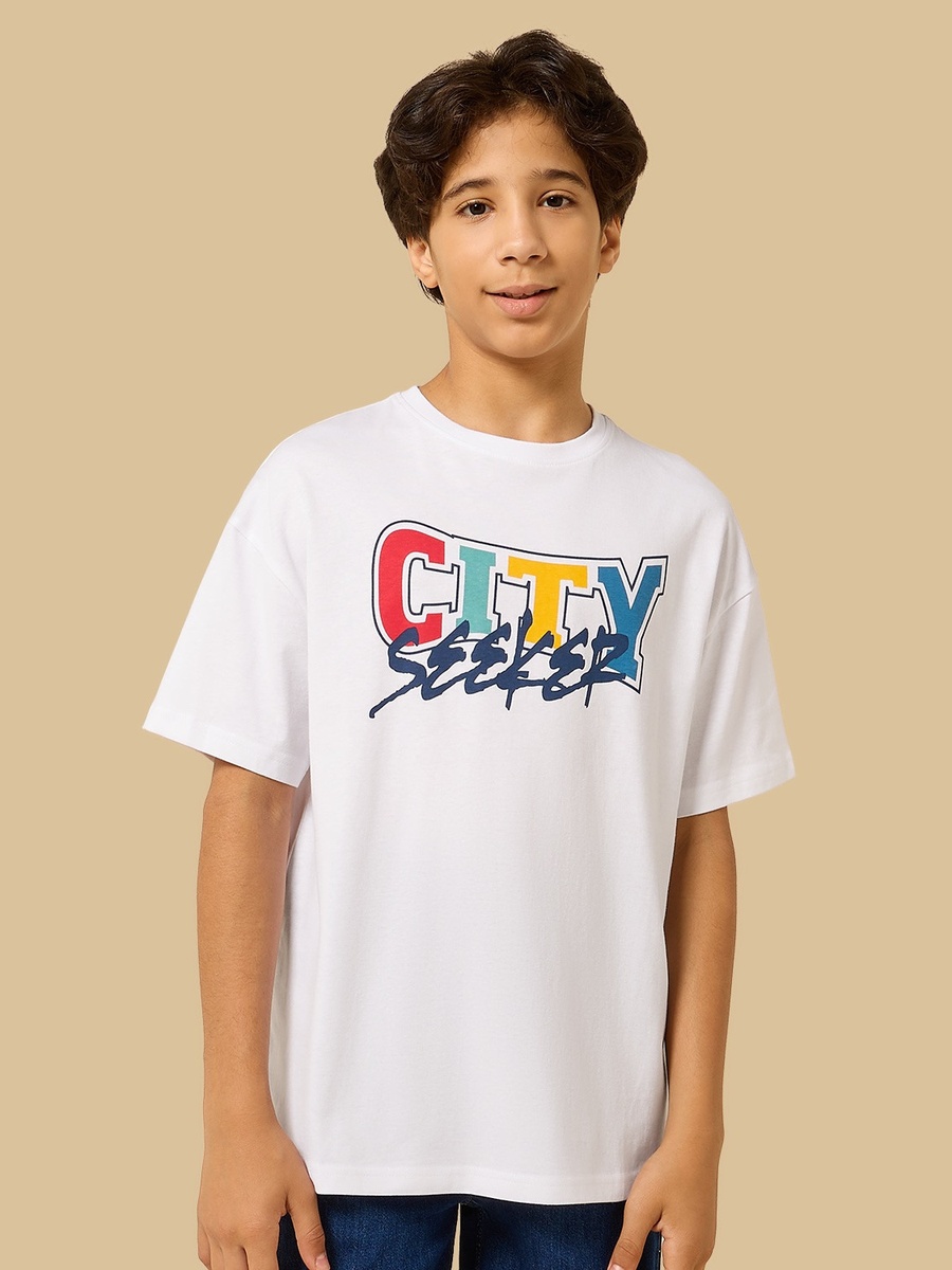Typographic Print T-Shirt