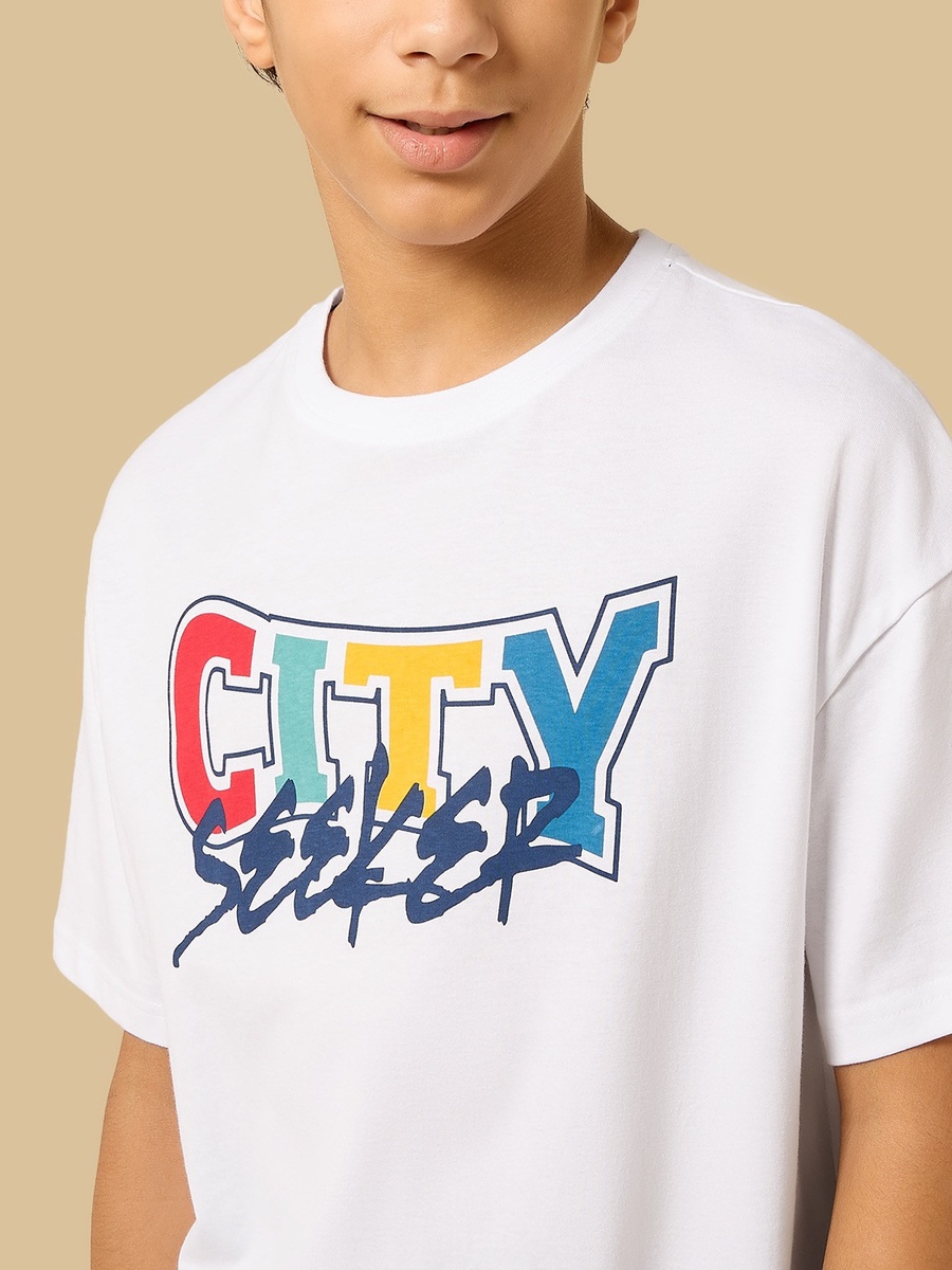 Typographic Print T-Shirt