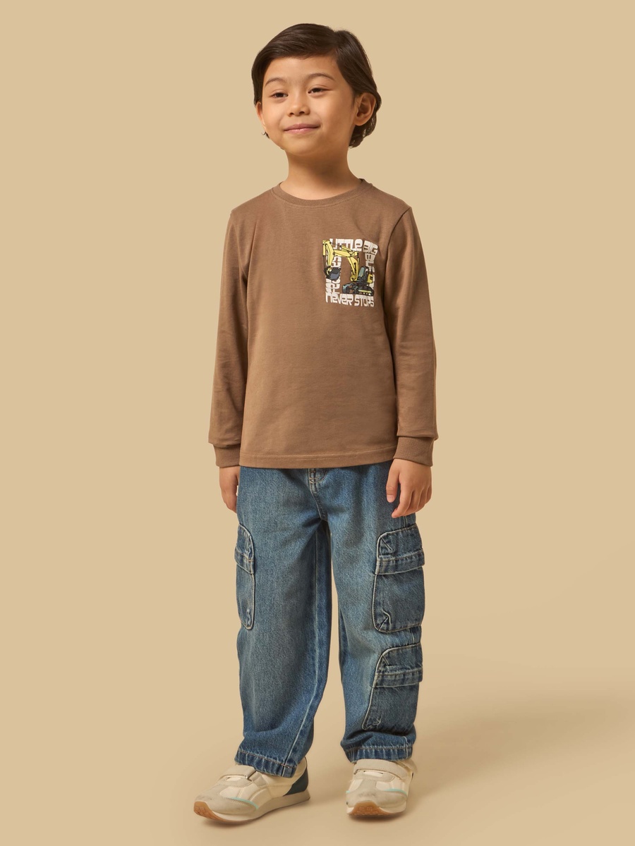 Digger Print Cotton T-Shirt