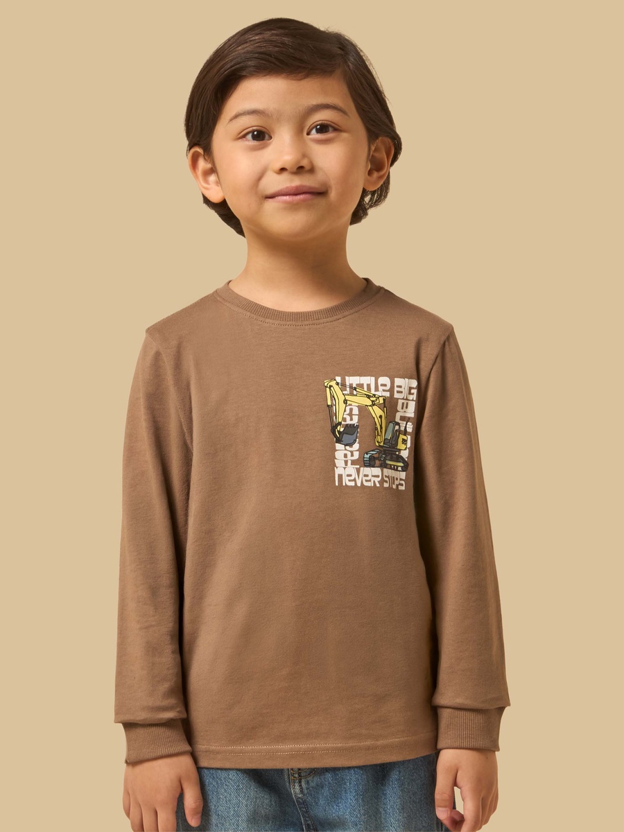 Digger Print Cotton T-Shirt