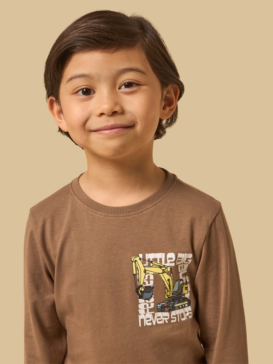 Digger Print Cotton T-Shirt