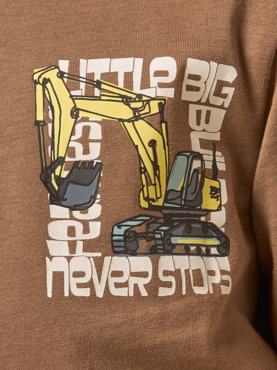Digger Print Cotton T-Shirt