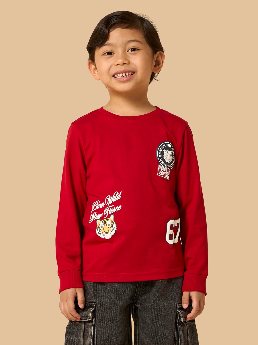 Born Wild Print Cotton T-Shirt