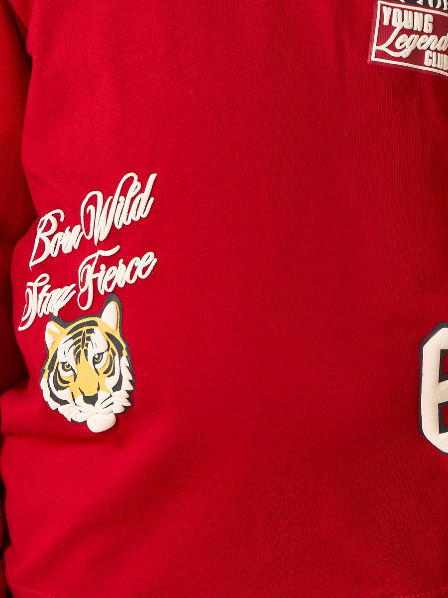 Born Wild Print Cotton T-Shirt