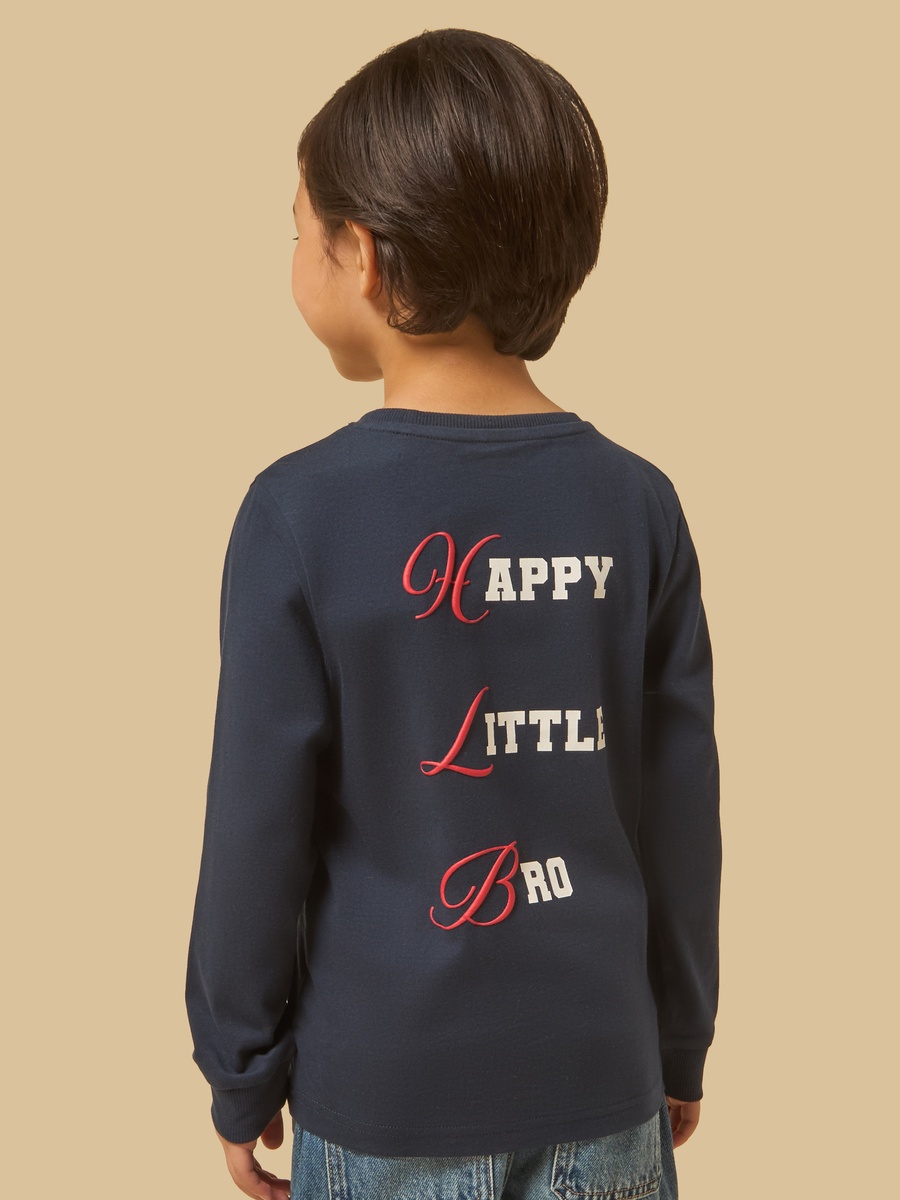 Typography Print Cotton T-Shirt