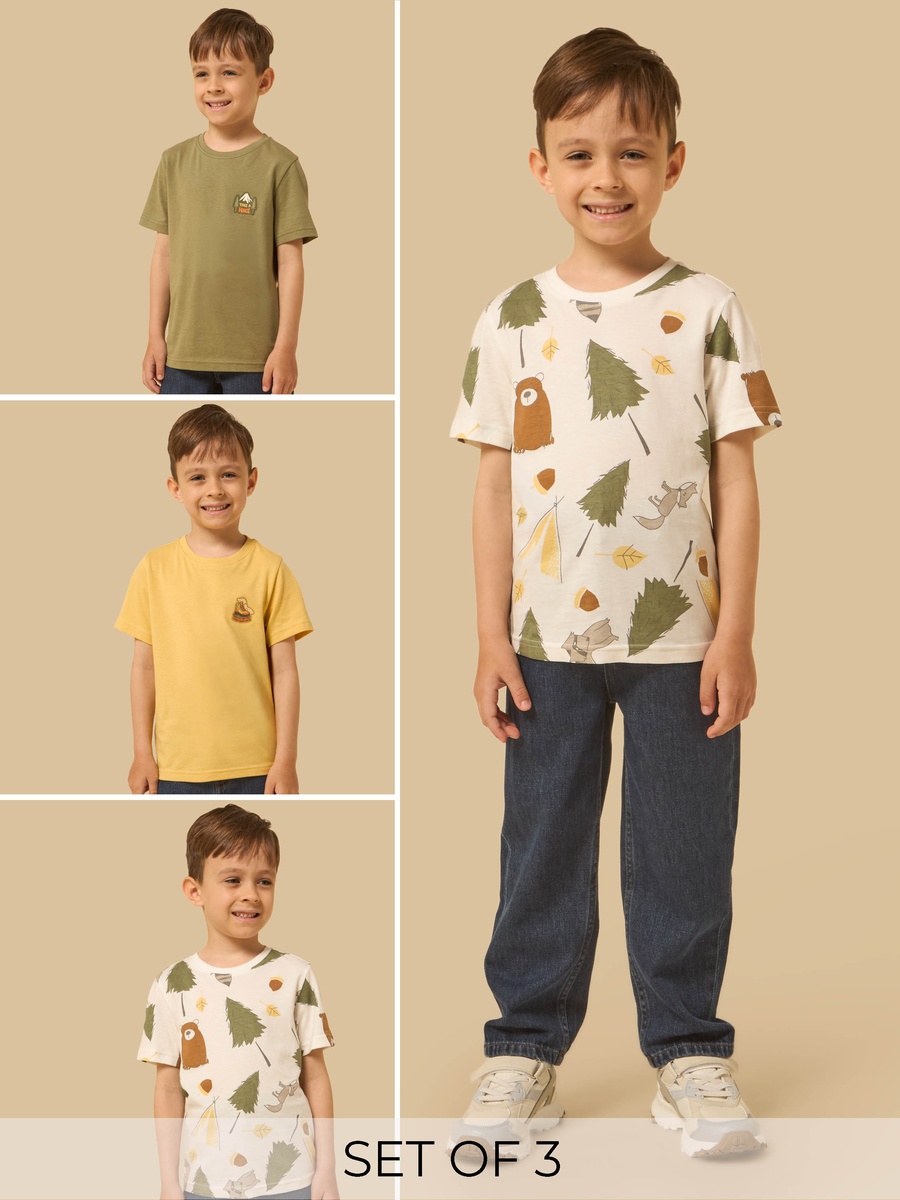 Pack of 3 - Printed T-Shirt