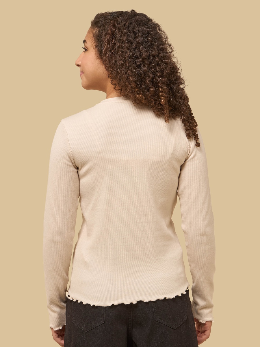 Embellished Ribbed Cotton T-Shirt