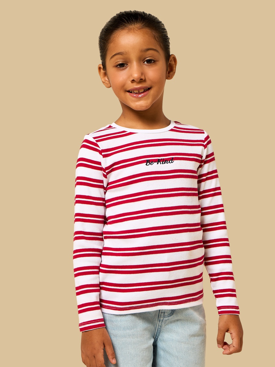 Striped Ribbed T-Shirt