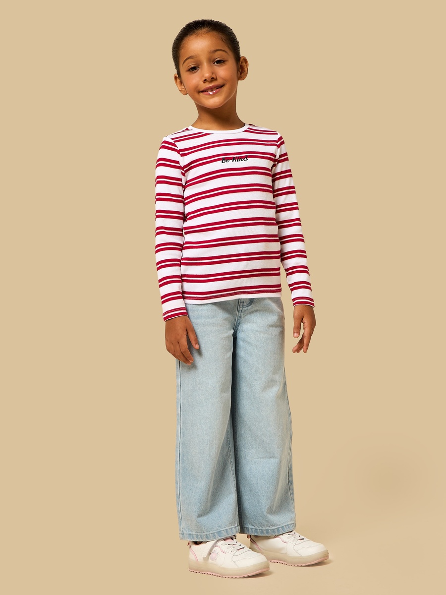 Striped Ribbed T-Shirt