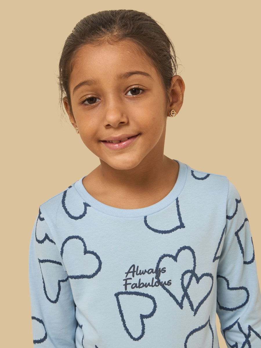 Heart Print T-Shirt