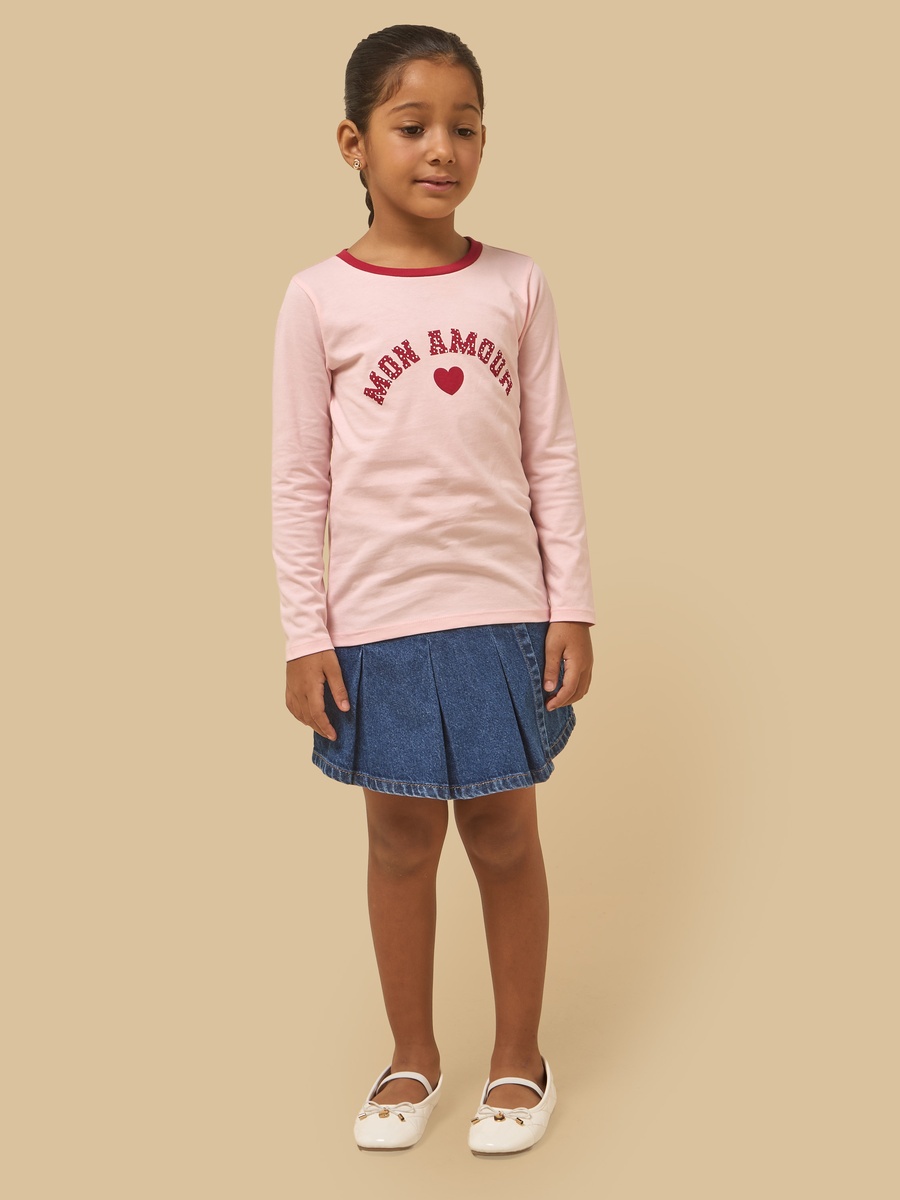 Mon Amour Print Regular Fit Cotton T-Shirt