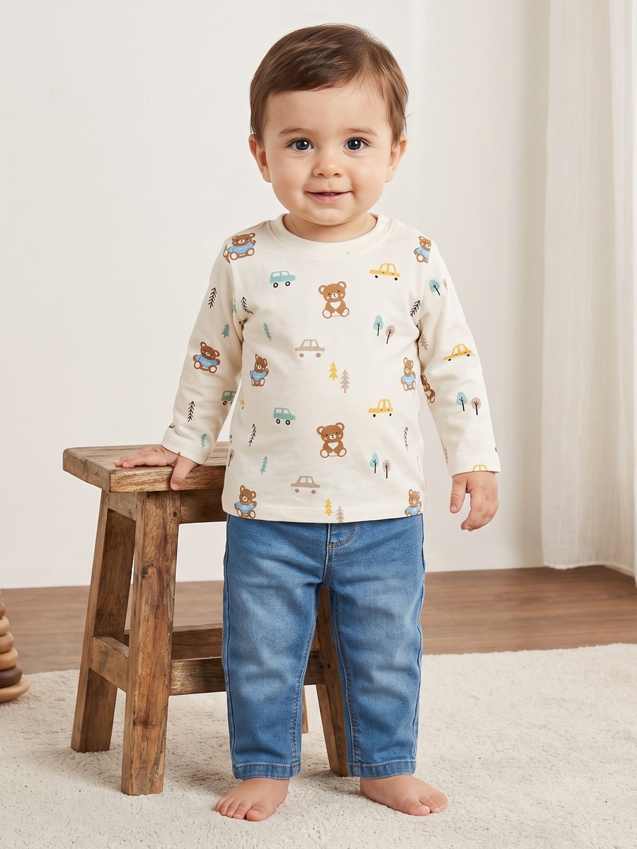 Bear Print T-Shirt