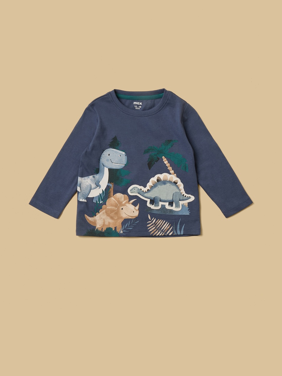 Pack of 3 - Dinosaur Print T-Shirt