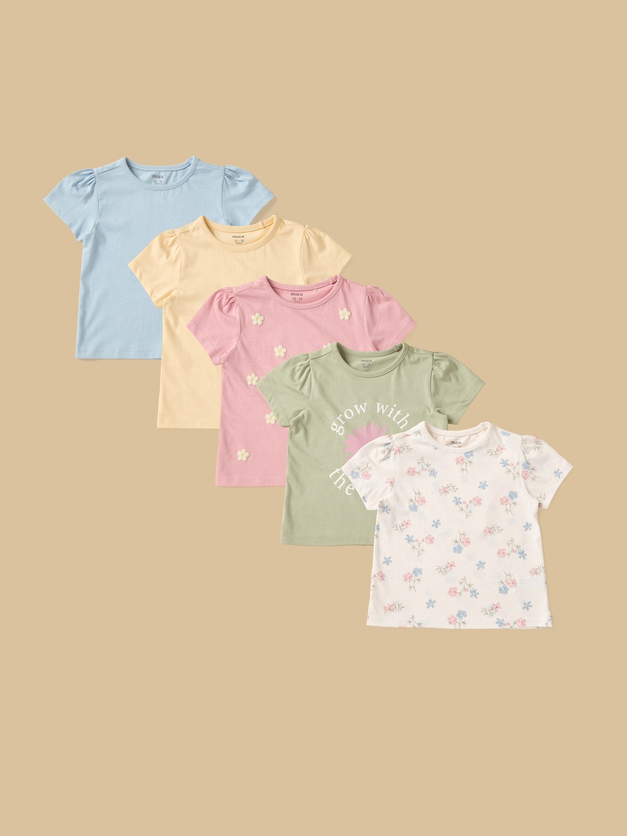 Pack of 5 - Printed T-Shirt