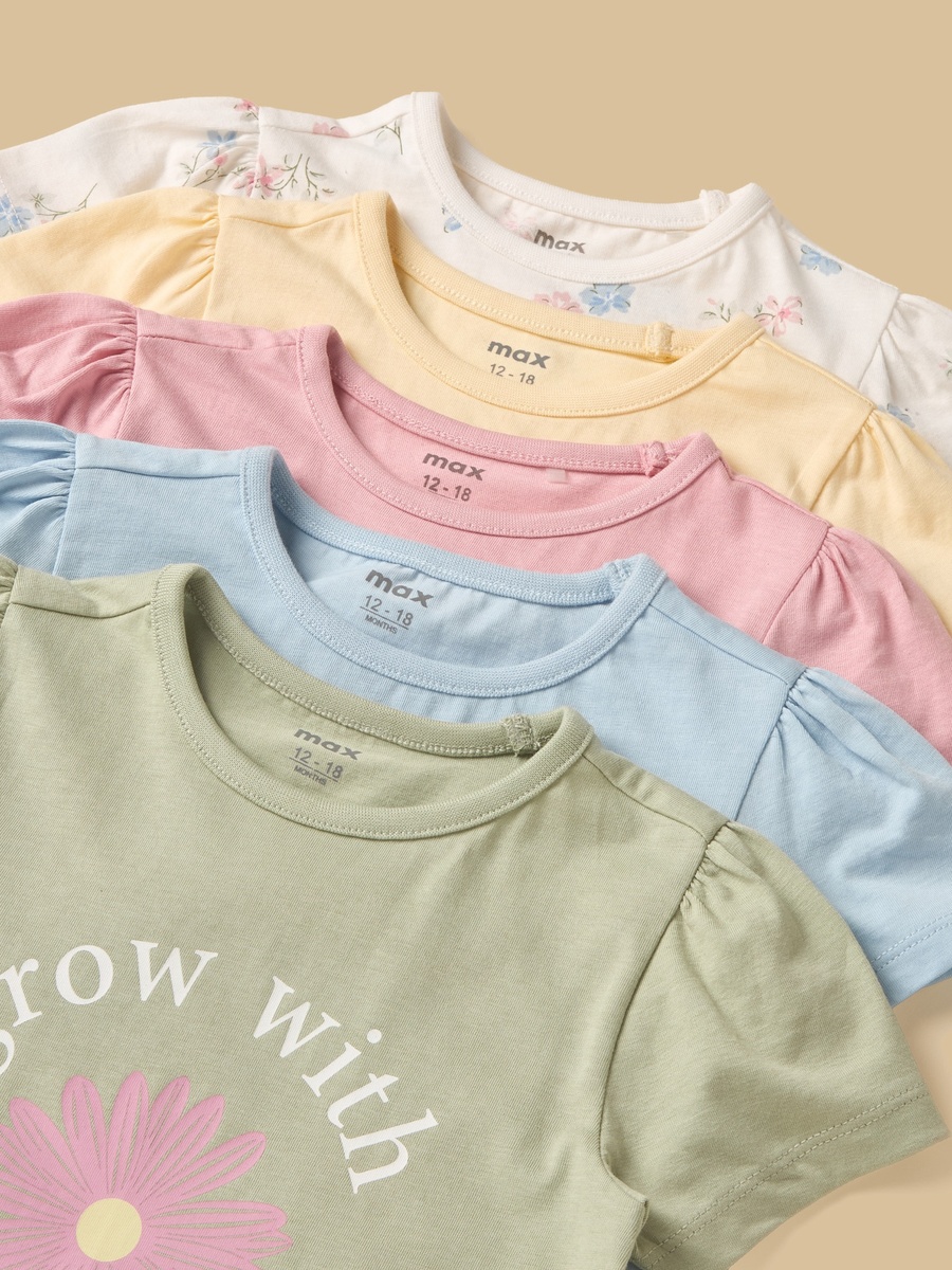 Pack of 5 - Printed T-Shirt