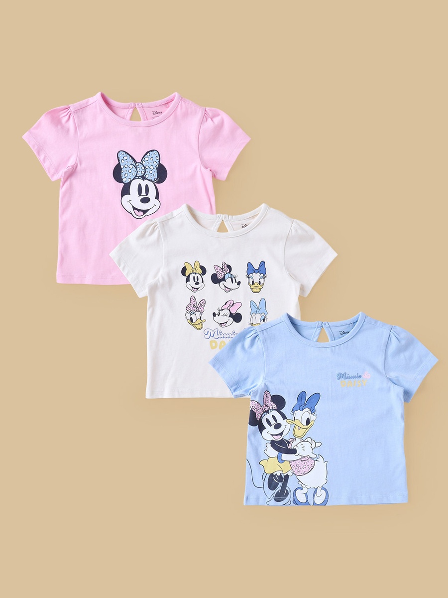 Pack of 3 - Minnie Mouse and Friends Print T-Shirt