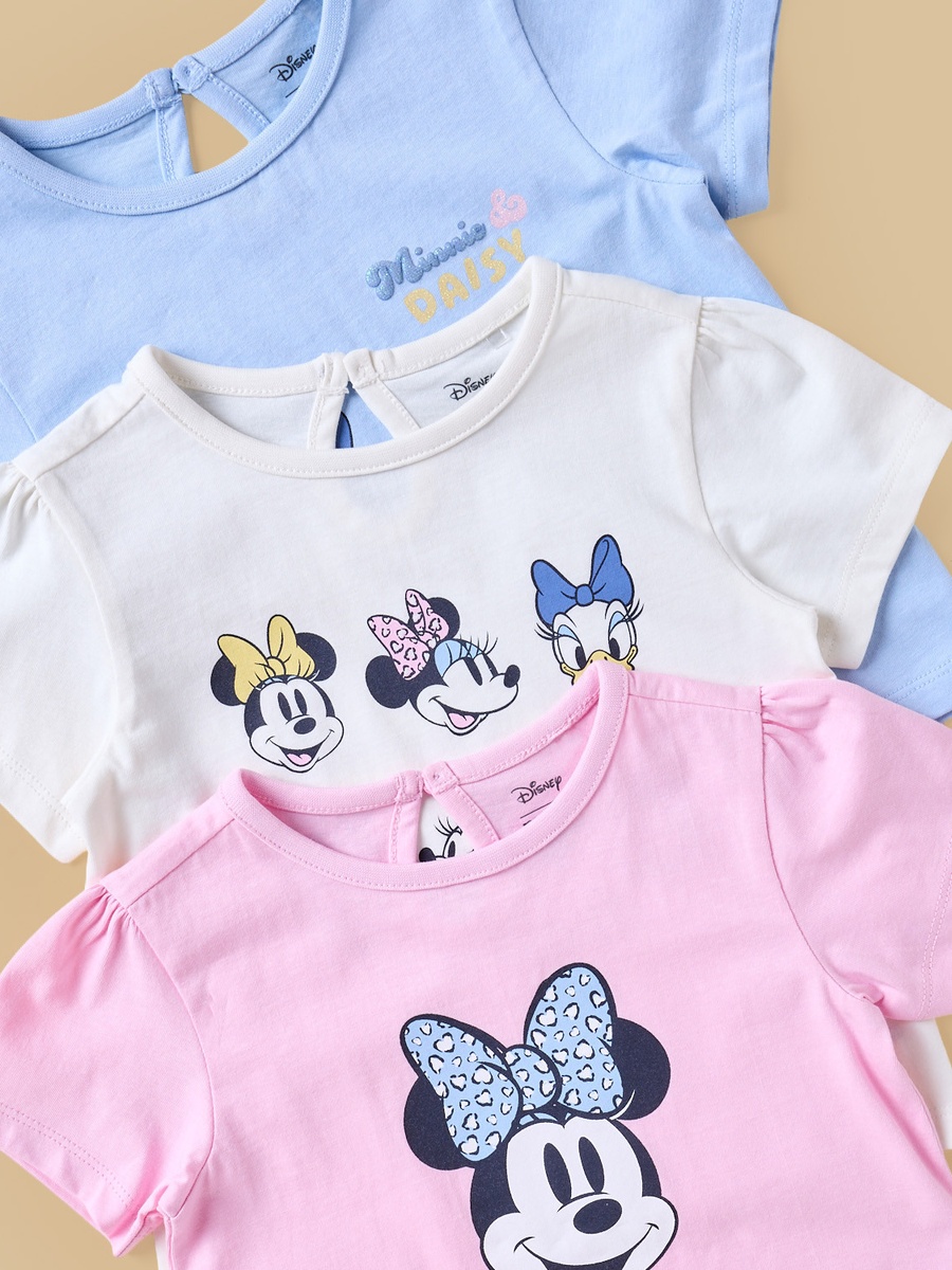 Pack of 3 - Minnie Mouse and Friends Print T-Shirt