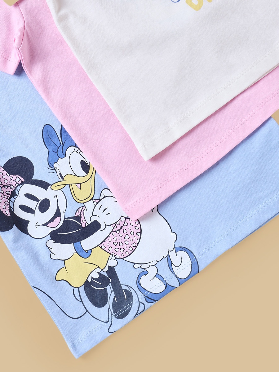 Pack of 3 - Minnie Mouse and Friends Print T-Shirt
