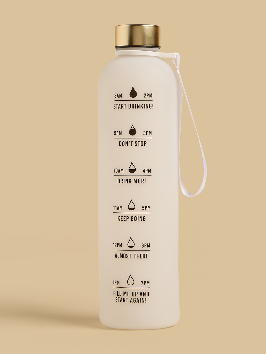 Tracker Print Water Bottle with Screw Lid