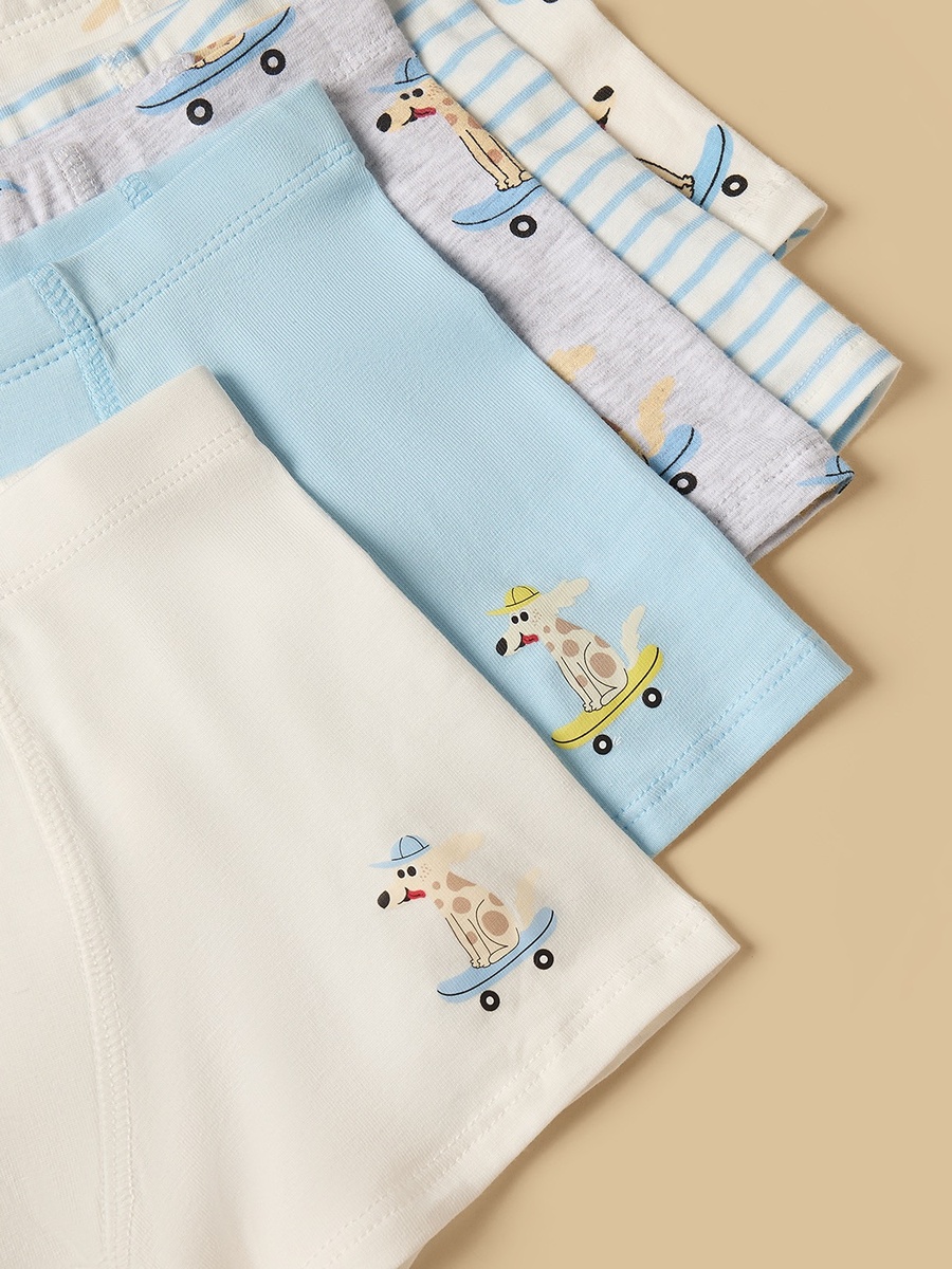 Pack of 5 - Dog Print Trunks