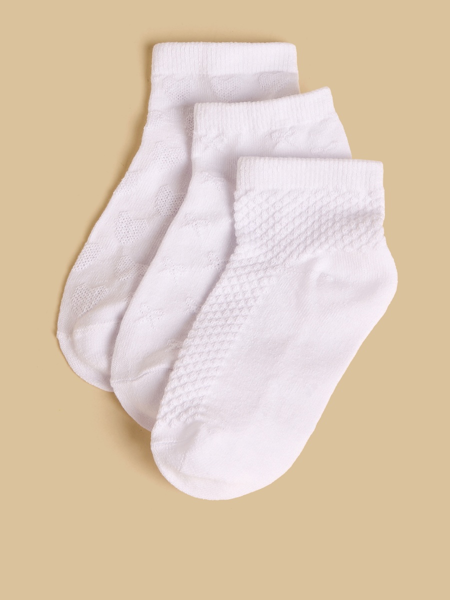 Pack of 3 - Textured Ankle Length Socks