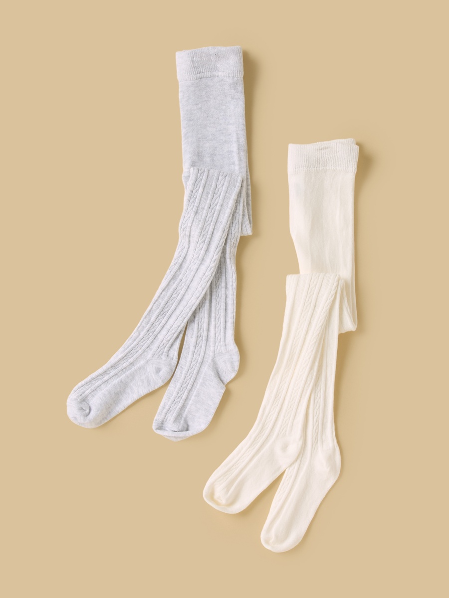 Pack of 2 - Ribbed Tights