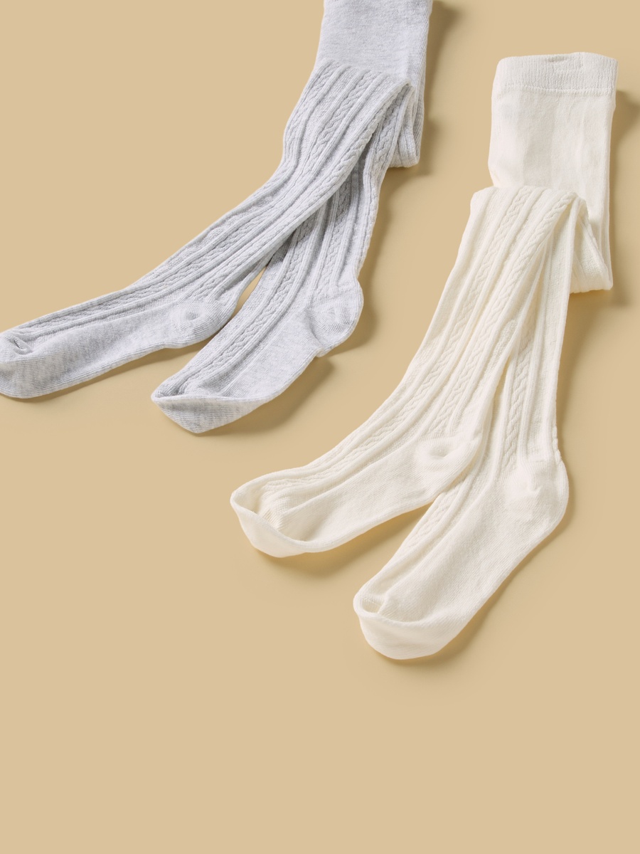 Pack of 2 - Ribbed Tights