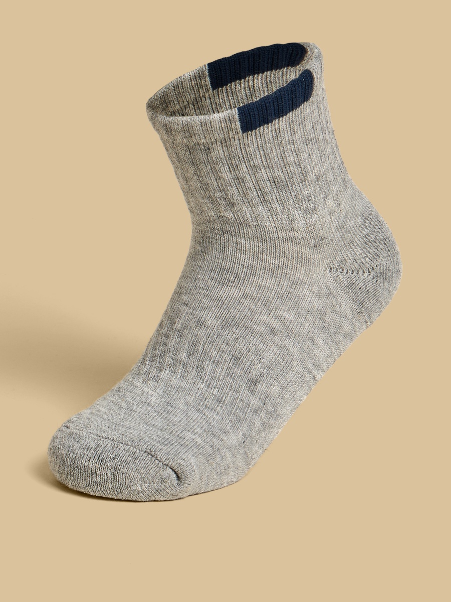 Pack of 3 - Ribbed Ankle Length Sports Socks