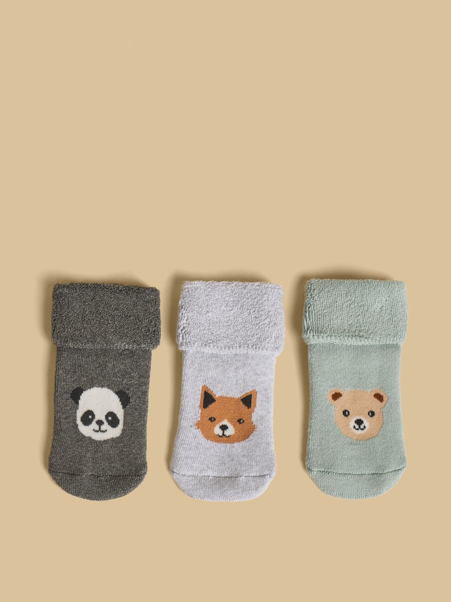Pack of 3 - Printed Anti-Skid Socks