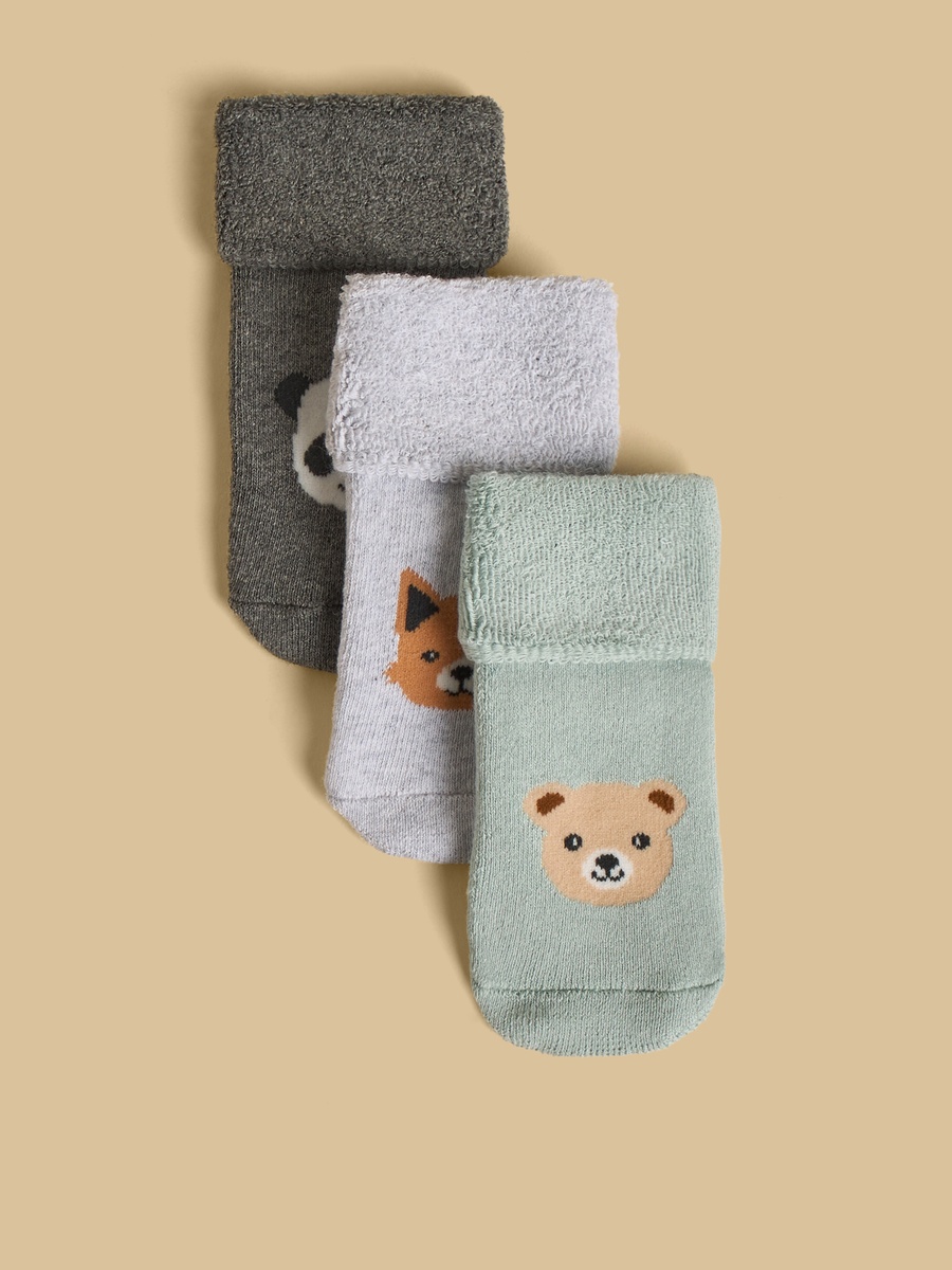 Pack of 3 - Printed Anti-Skid Socks