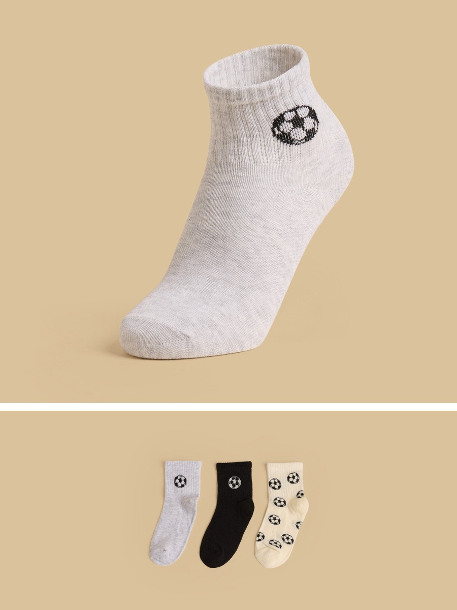 Pack of 3 - Football Print Socks