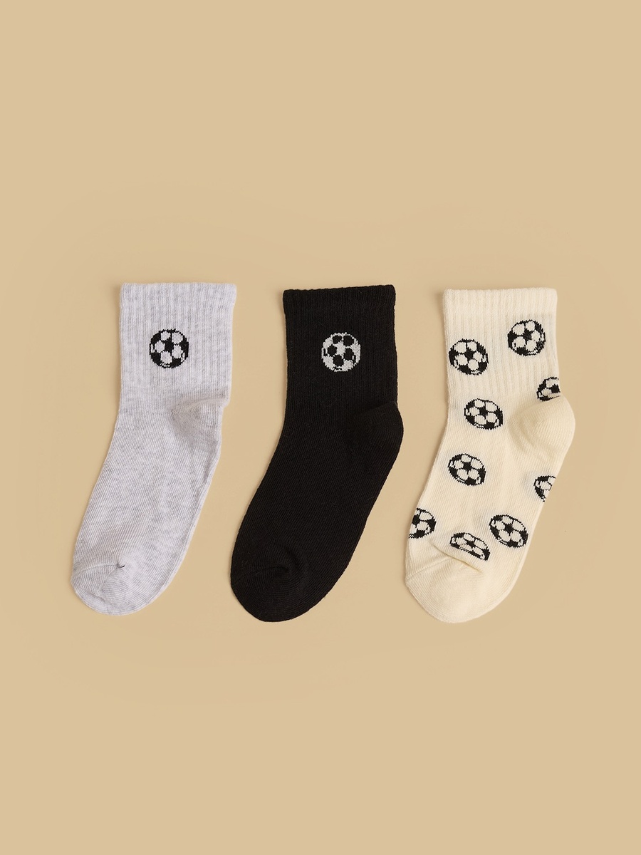 Pack of 3 - Football Print Socks