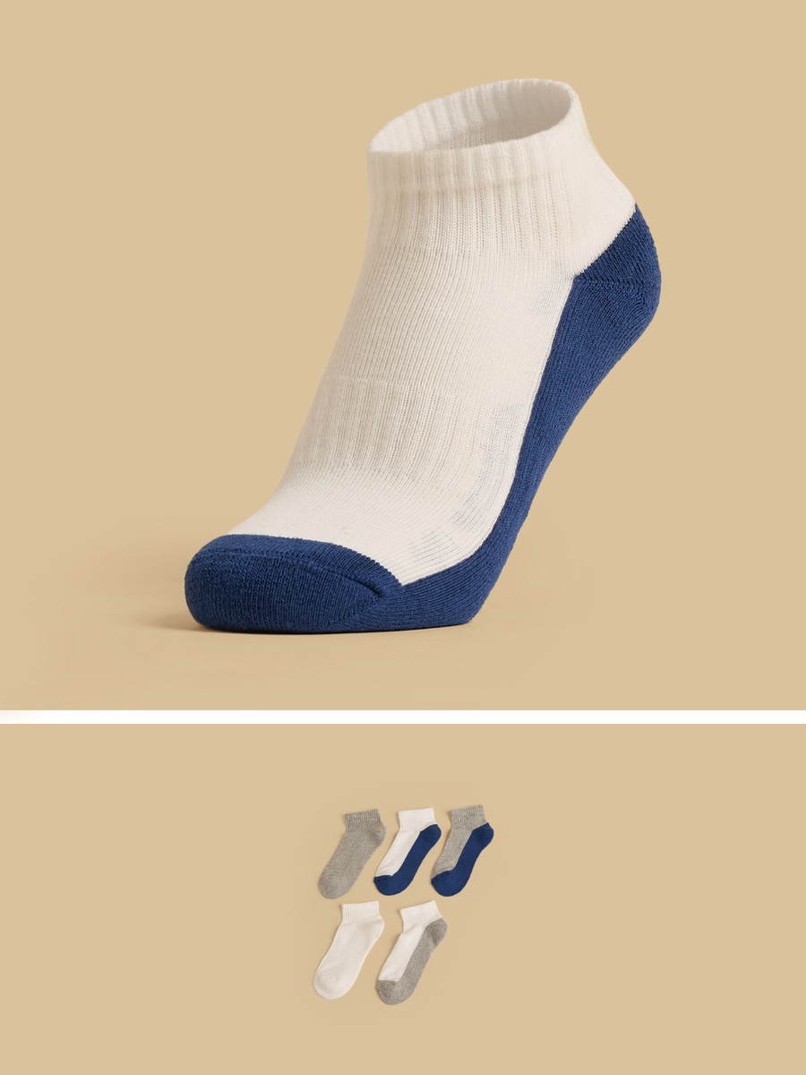 Pack of 5 - Half Terry Calf Length Sports Socks