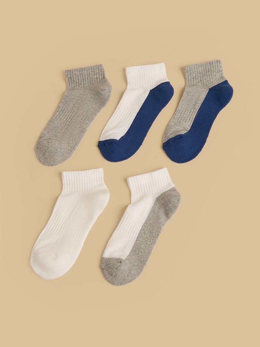 Pack of 5 - Half Terry Calf Length Sports Socks