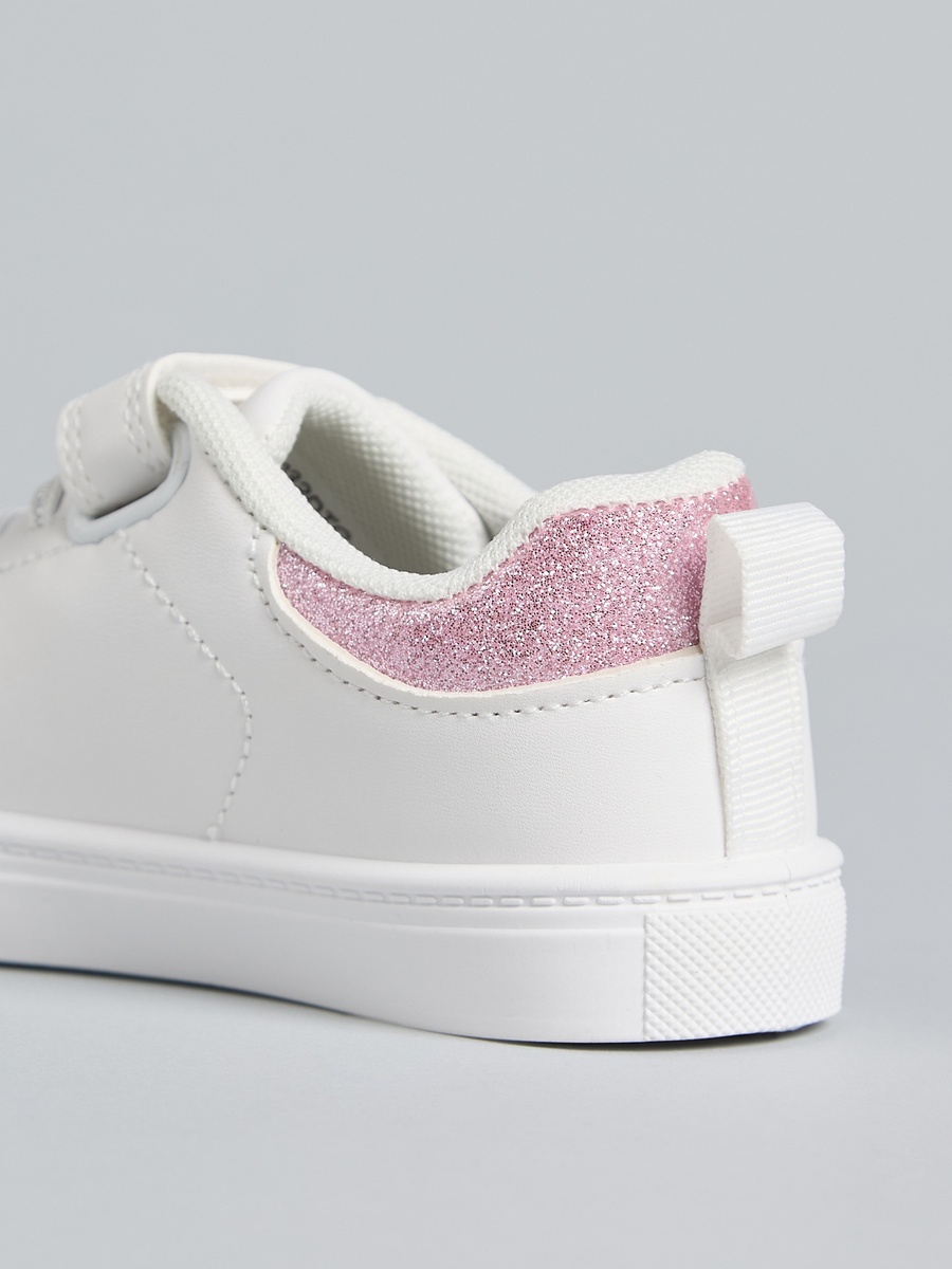 Teddy Bear Applique Shoes with Hook and Loop Closure