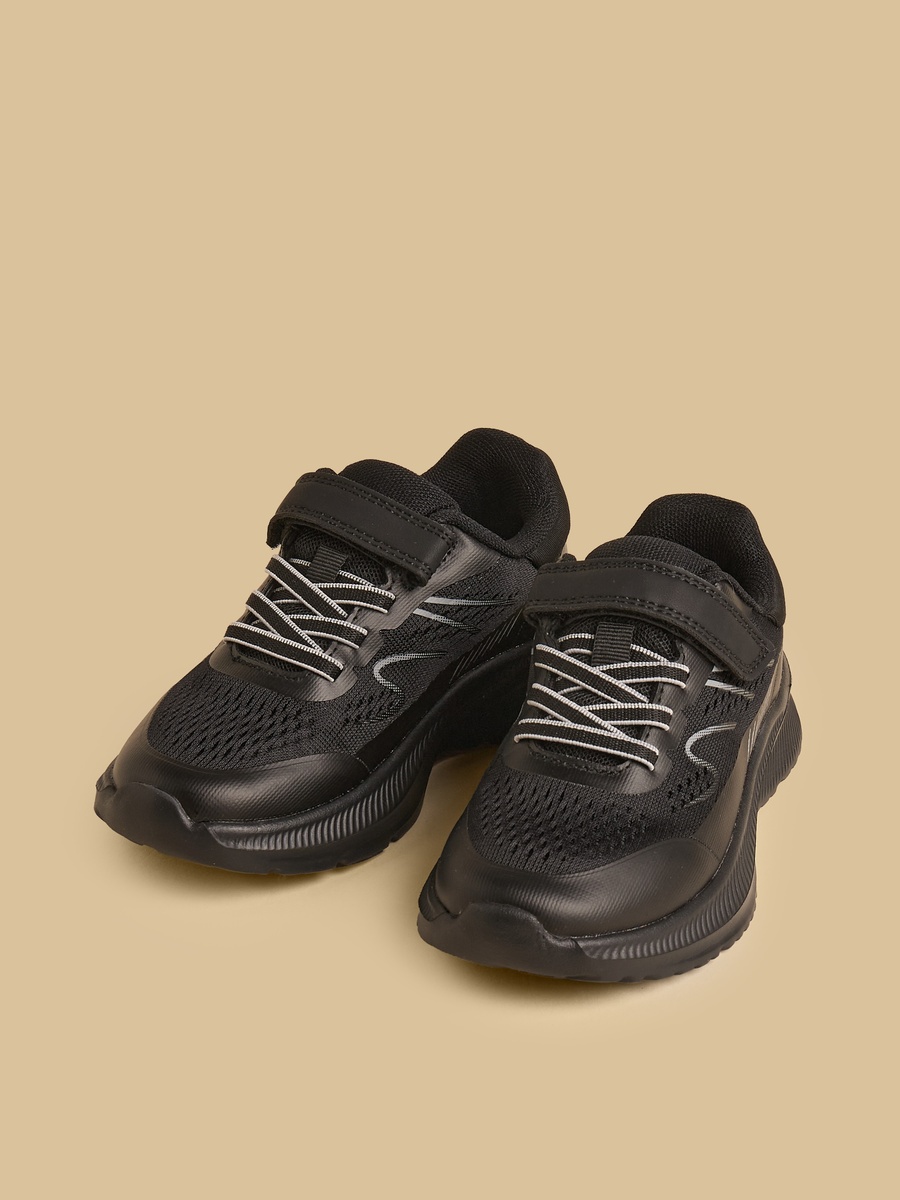 Textured Sports Shoes with Hook and Loop Closure