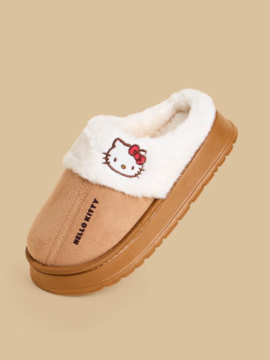 Hello Kitty Embroidered Bedroom Slippers