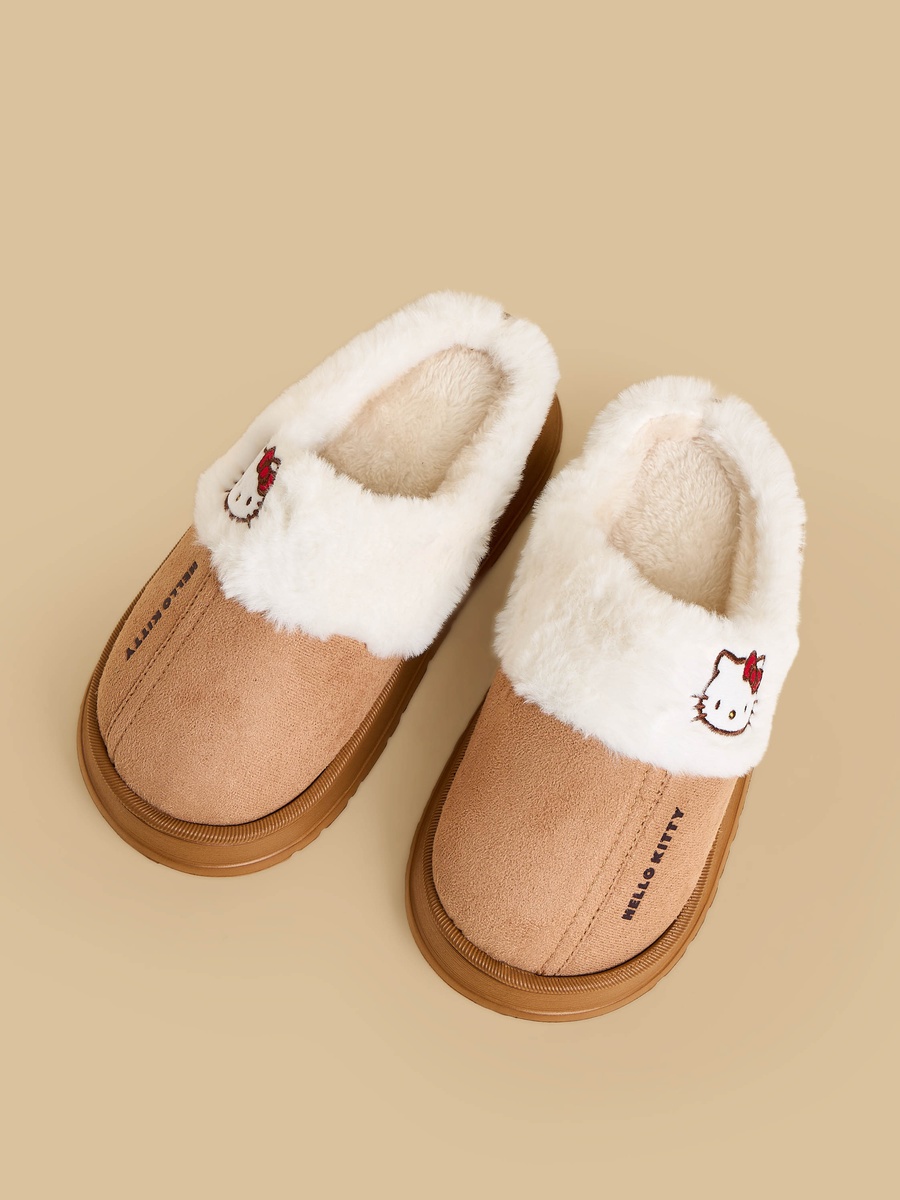 Hello Kitty Embroidered Bedroom Slippers
