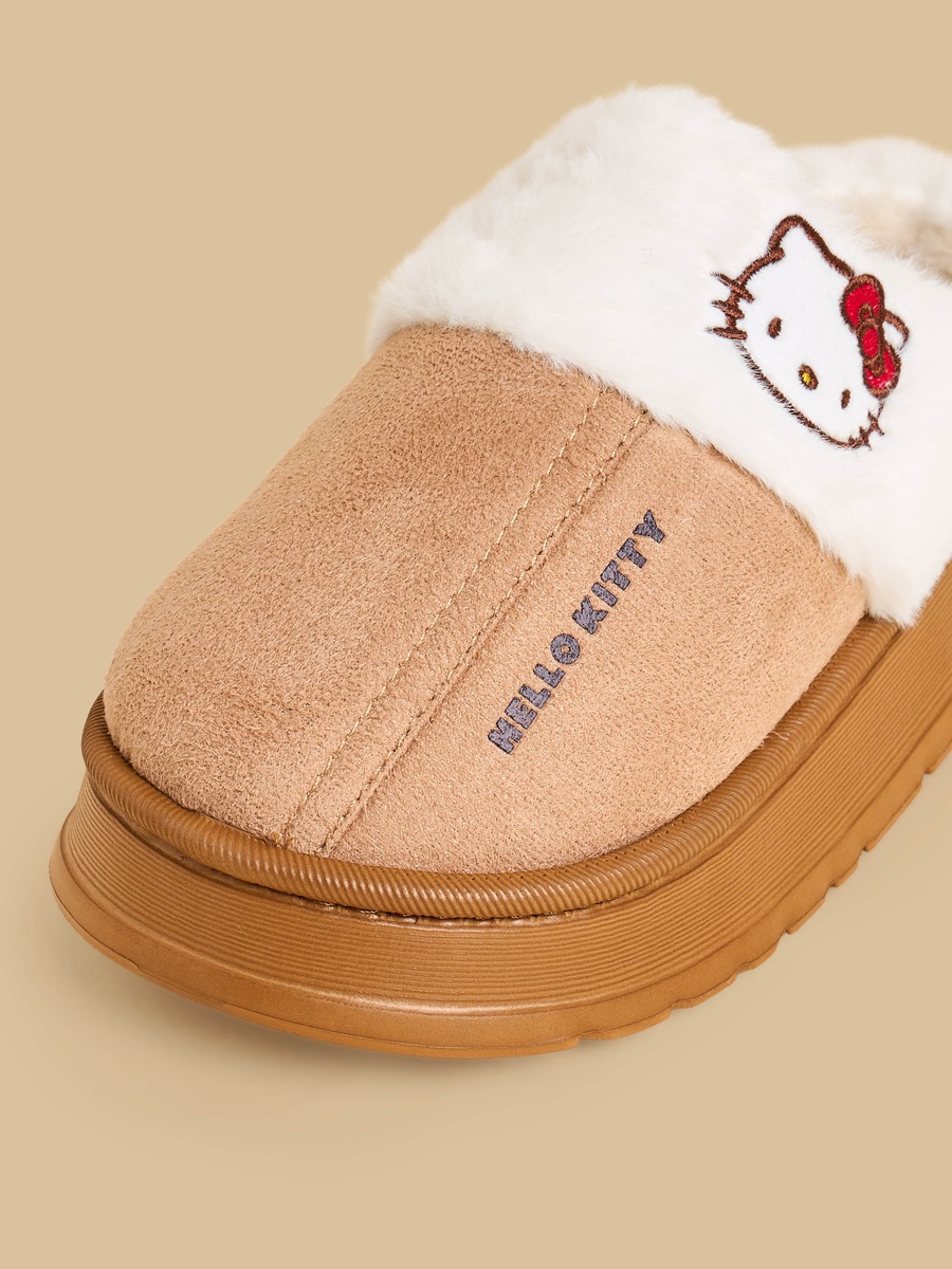 Hello Kitty Embroidered Bedroom Slippers