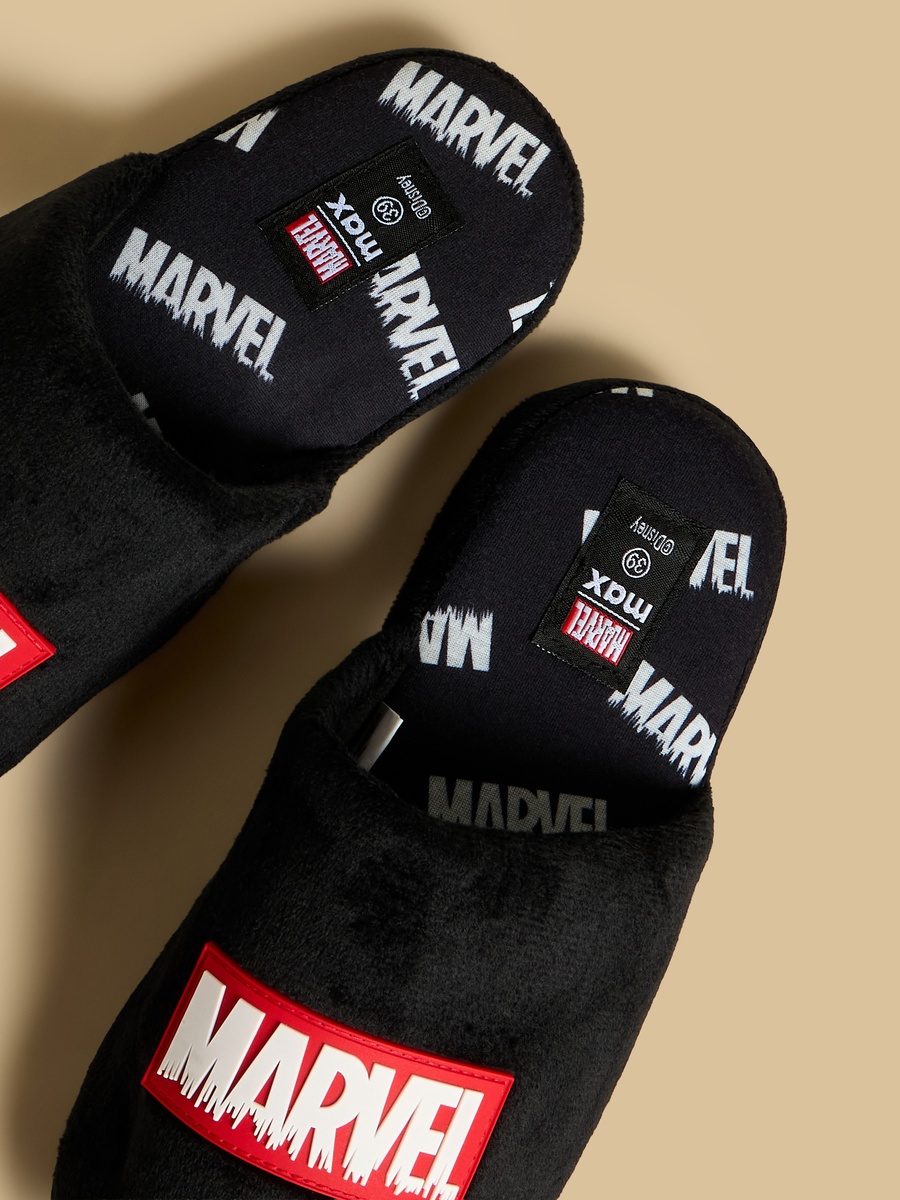 Marvel Print Bedroom Slippers