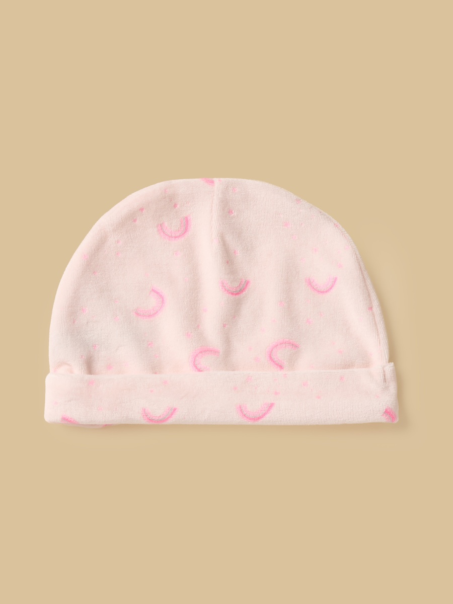 Unicorn Print Velour Sleepsuit with Cap
